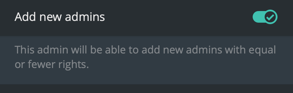 add admin permission